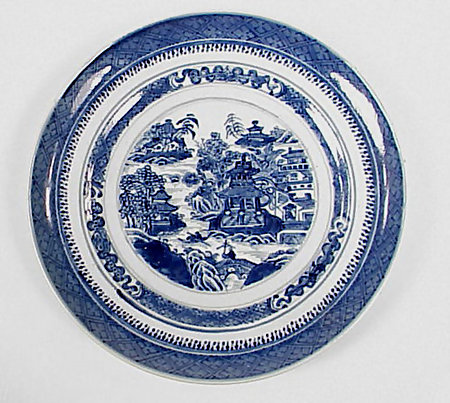 Chinese Export Porcelain Nanking Plate