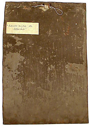 19th Century Mexican Tin Retablo EL NINO DE ATOCHA
