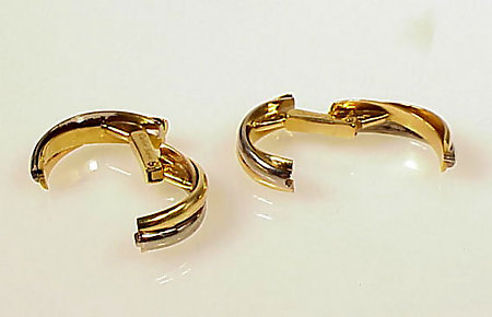 Art Deco 18K Gold Cartier TRINITY Cufflinks