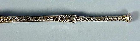 Gilt Sterling Silver George V Anointing Spoon