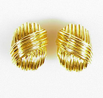 Tiffany &amp; Co. 18K Yellow Gold Earclips