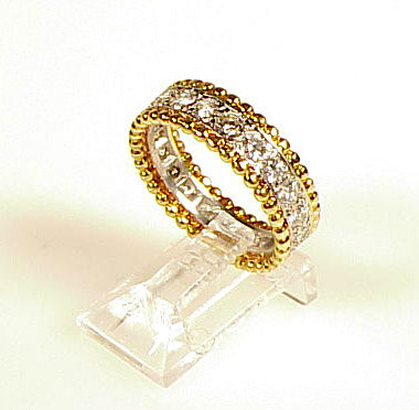 Van Cleef Platinum 18K Diamond ESTELLE Eternity Ring