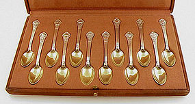 Tiffany Sterling Flowers of the Months Demitasse Spoons