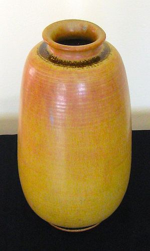 LARGE AND EARLY TOBO VASE BY THE TRILLERS