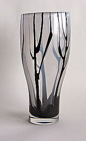 Superior "Trees in Mist" Vase by Vicke Lindstrand