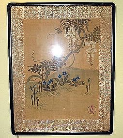 Japanese painting Rinpa Korin style 19th century