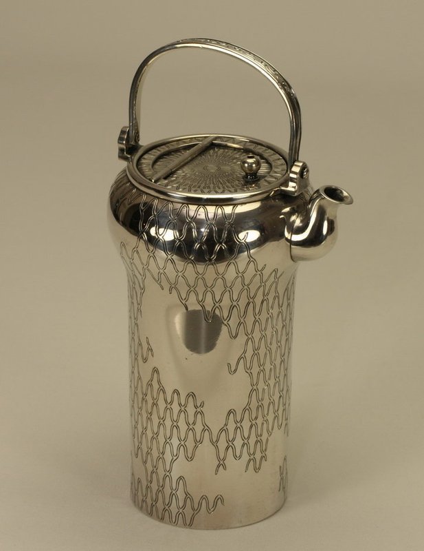 Japanese Silver Ewer Teapot
