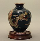Japanese Cloisonne Dragon Vase Meiji