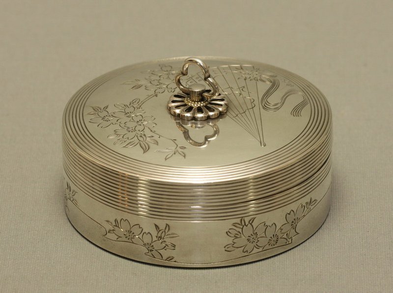 Japanese Sterling Silver Box by Toyokoki
