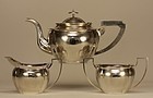 Chinese Silver Tea Set LAINCHANG Marked & Signed