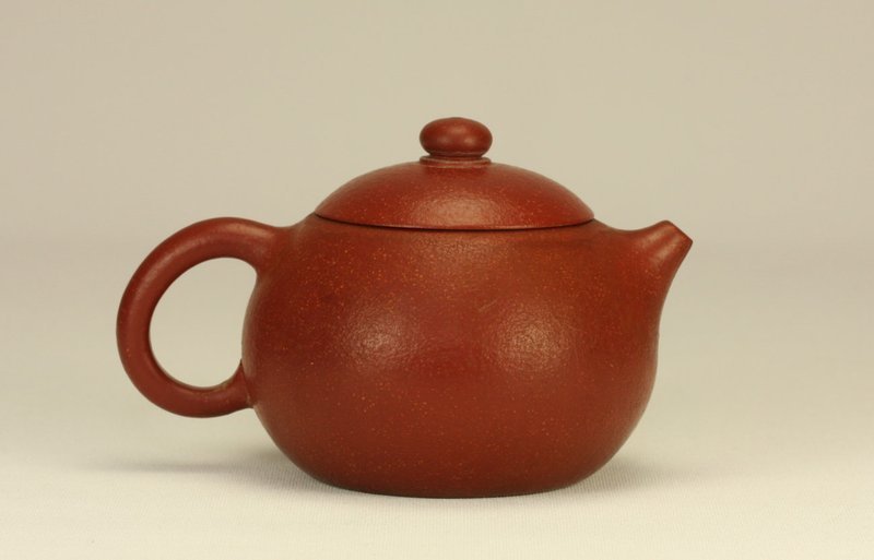 Chinese Yixing Red Ware Circular Shape Teapot