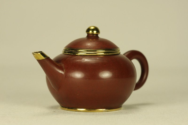 Super Chinese Yixing Pottery Teapot Marked w Seal