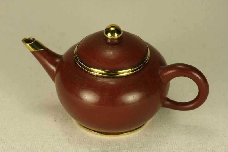 Super Chinese Yixing Pottery Teapot Marked w Seal
