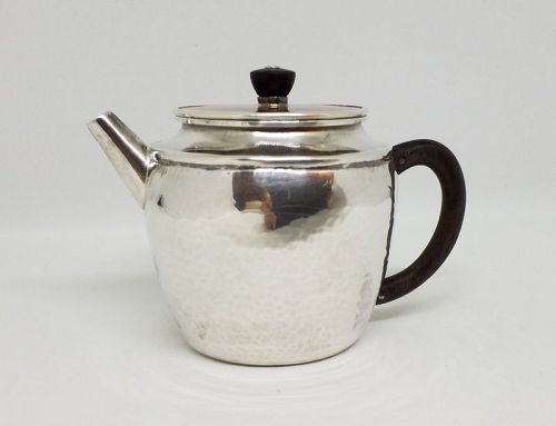 Japanese Silver Teapot w Copper Lid