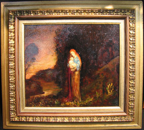 Landscape: Red Haired Woman & Child: Claude Buck