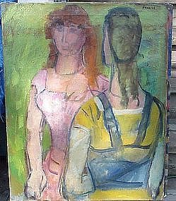 Two Women by Gerritt Hondius