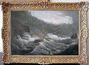 Ship in Gale: Charles Brooking