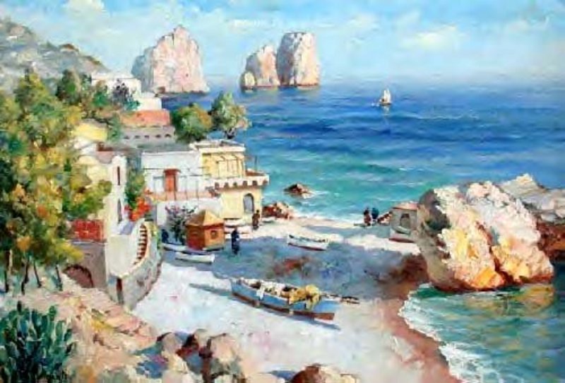 Capri Scene in Capoli: Nicholas Briganti