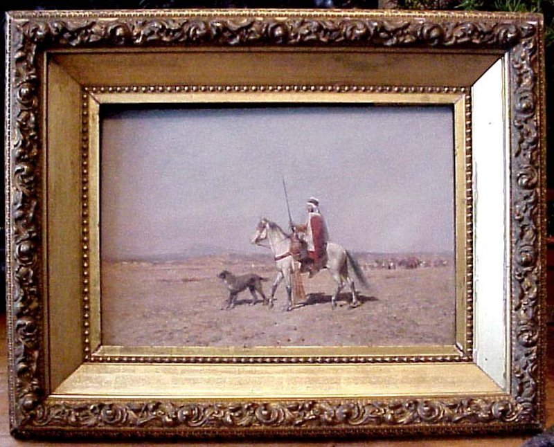 Arab Horsemen and Dog: Alfred Wordsworth Thompson