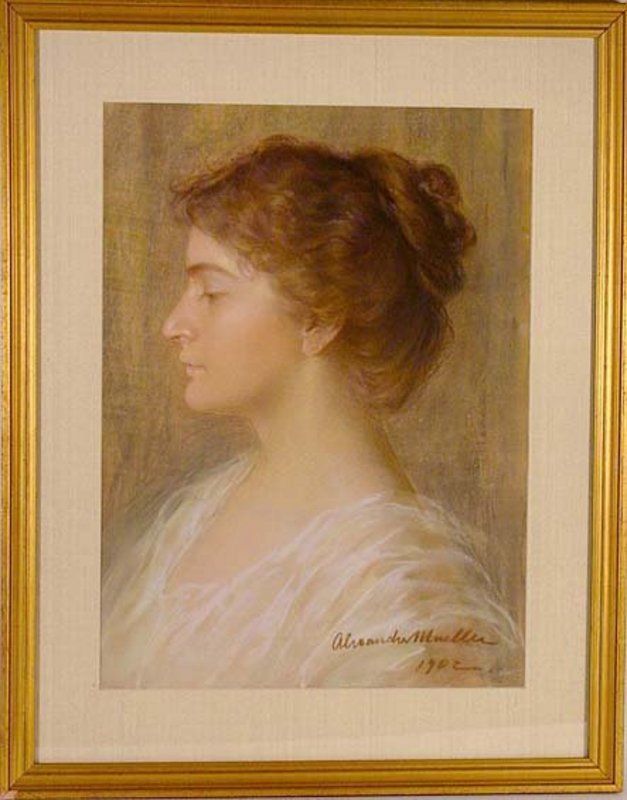 Portrait of Young Woman: Alexander Mueller (Muller)