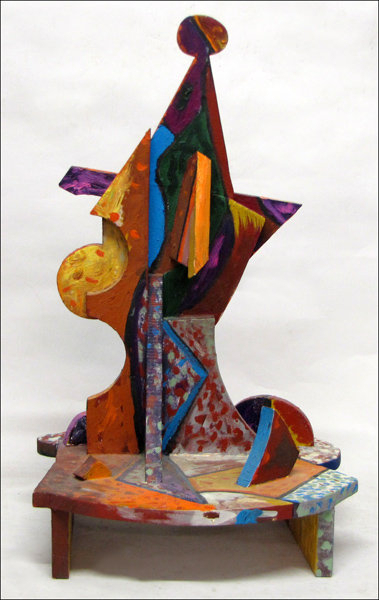 Untitled Cubist Head of Jester: Italo Scanga