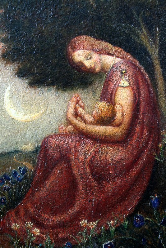 Red Haired Mother and Child in Landscape: Claude Buck