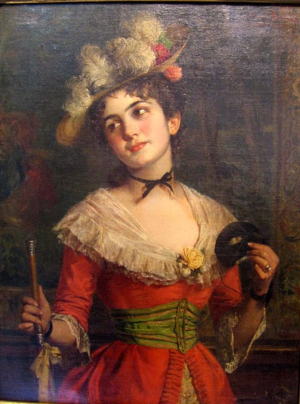 Woman in Red with Mask: Emil Brack