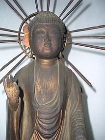 Antique Japanese Zen Buddhist Amida Buddha C.1860