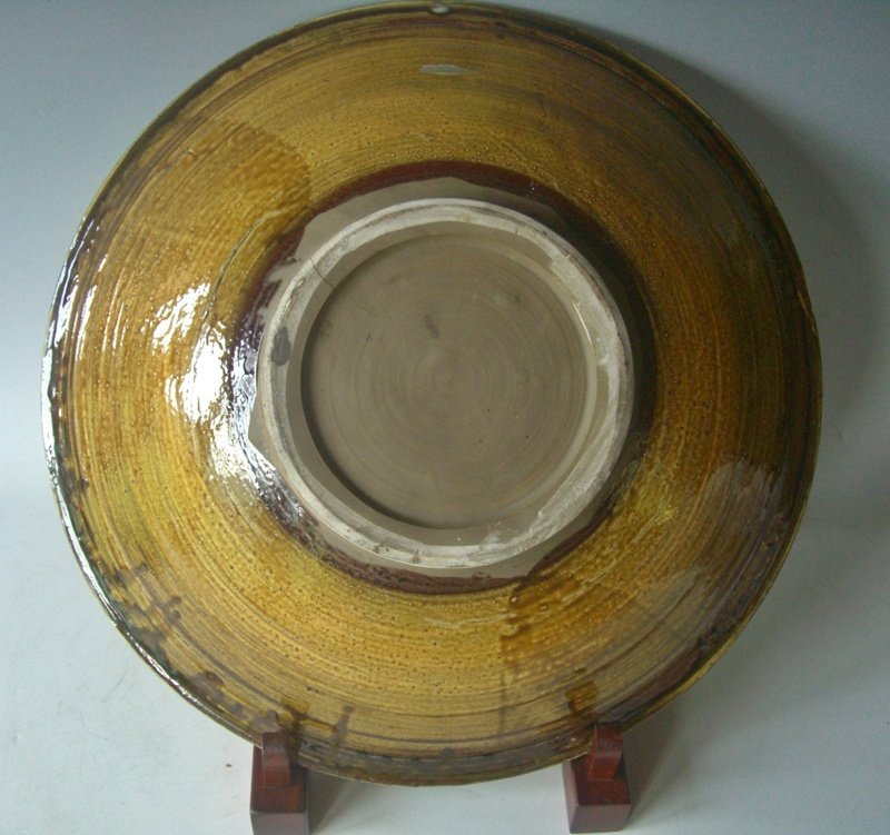 Contemporary Signed Yanase Asao Ceramic Plate