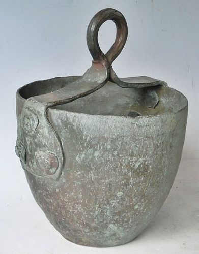 Antique Japanese C.1910 Bronze Well Bucket