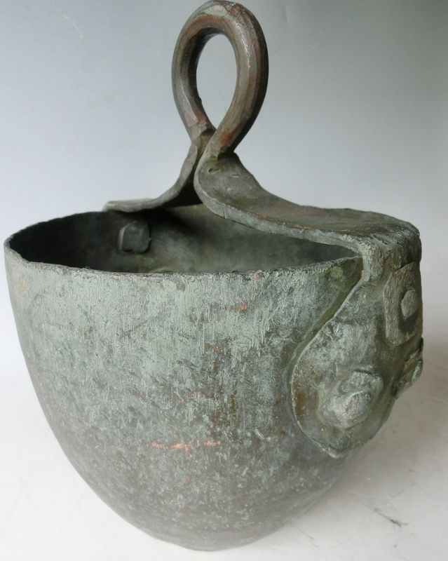 Antique Japanese C.1910 Bronze Well Bucket