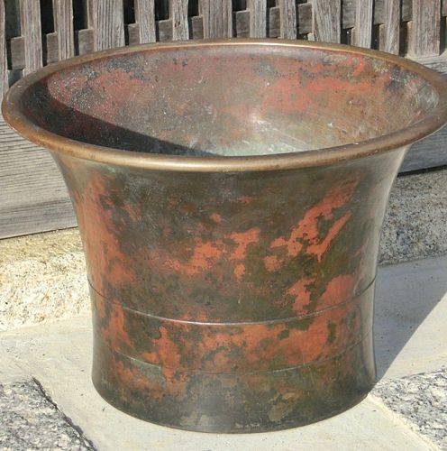 Antique Japanese Large Murashido Bronze Brazier/Flower Vase
