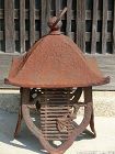 Antique Japanese Iron Hanging Lantern C.1920