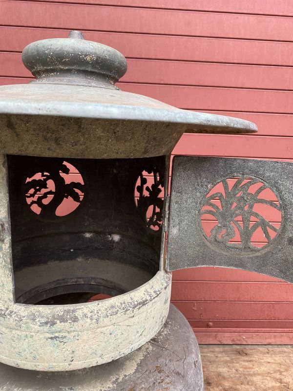 Antique Japanese Bronze Garden Lantern C.1920