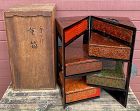 Antique Japanese Wakasa Lacquered Bento Travelling Kit