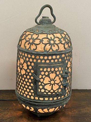 Antique Japanese Showa Period Ca. 1935 Bronze Lantern