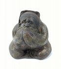 Antique Japanese Ceramic Shy Zen Daruma C. 1890
