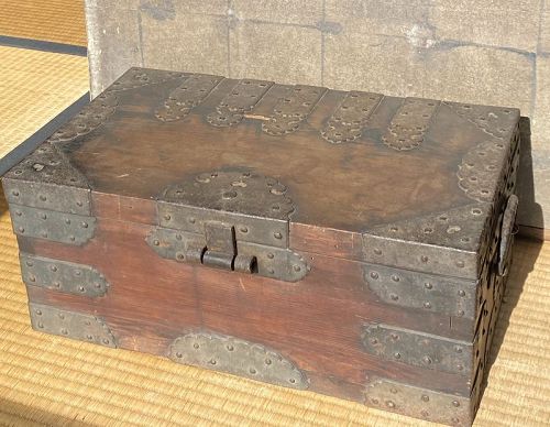 Antique Japanese Edo Period Money Box