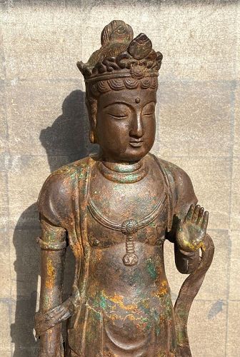 Antique Japanese Buddhist  Kannon Bodhisattva Diety