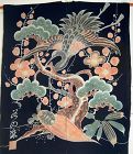 Antique Japanese Tsutsugaki Cotton Futon  Cover Ca.1910