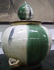 Rare Japanese Antique Shigaraki Soy Jar C.1870