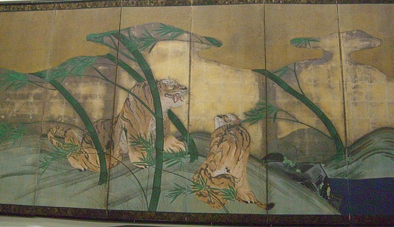 Exsquisite 6 Panel Antique Japanese Edo Screen