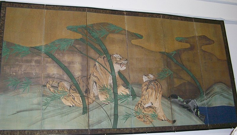 Exsquisite 6 Panel Antique Japanese Edo Screen