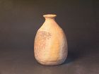 Shigaraki bottle(vase) by Sadamitsu Sugimoto the great master hand