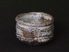 Kuromadara(black&mottle) sake cup by Junri Hamada skilled artist MINO