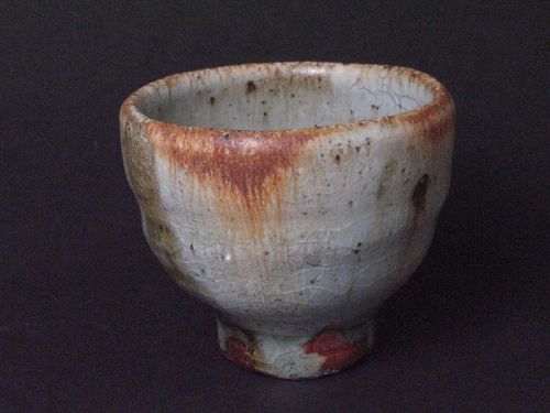 White-slip(kohiki) sake cup by Junri Hamada the skilled artist MINO