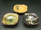 3 types of small shallow bowl by Junri Hamada Expert at Mino pottery