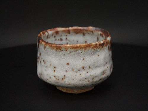 Shino Chawan  by Humitada Moriwaki the leader in Seto pottery area