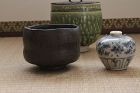 Authentic Black raku chawan by great master Sadamitsu Sugimoto