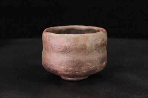 Black-raku guinomi sake cup by great master Sadamitsu Sugimoto